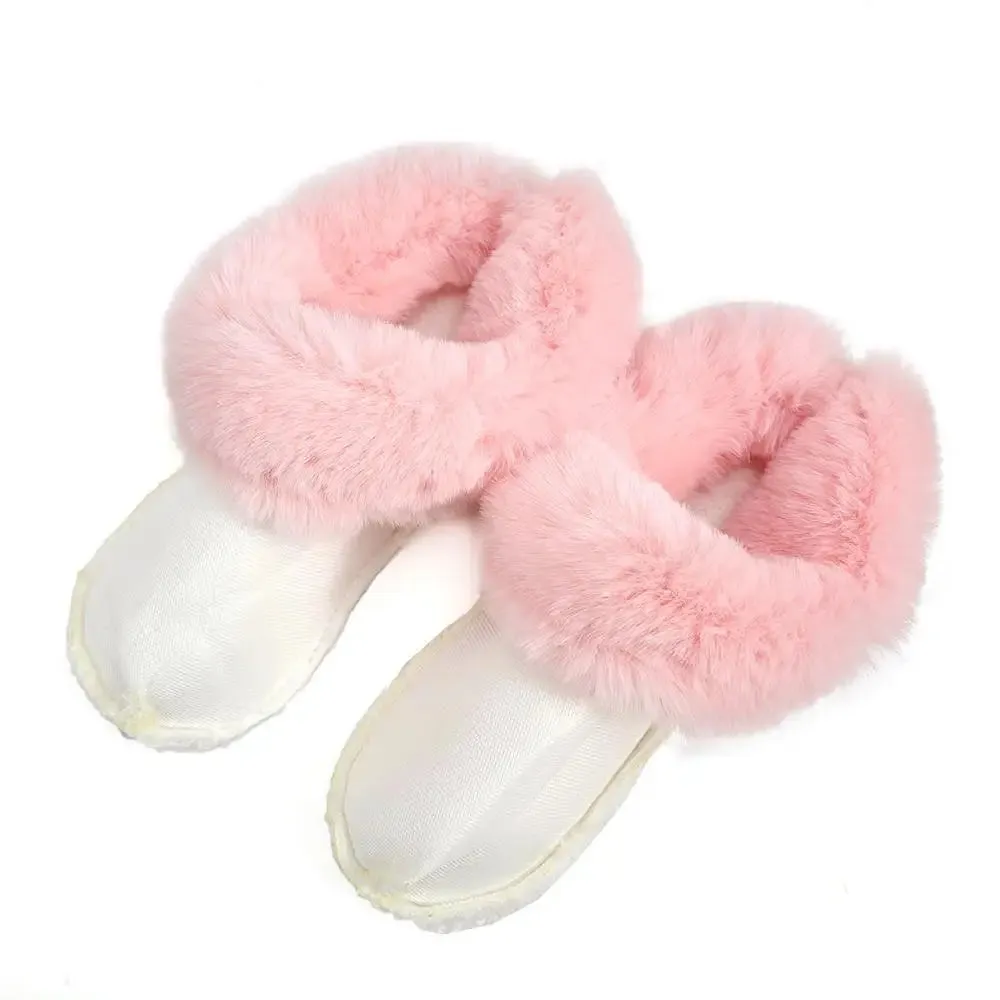 1 Pair of Winter Warm Shoe Covers for Men and Women – Soft, Thickened Plush Lining Replacement Pads for Clogs, Slippers, and Fur-Lined Shoes