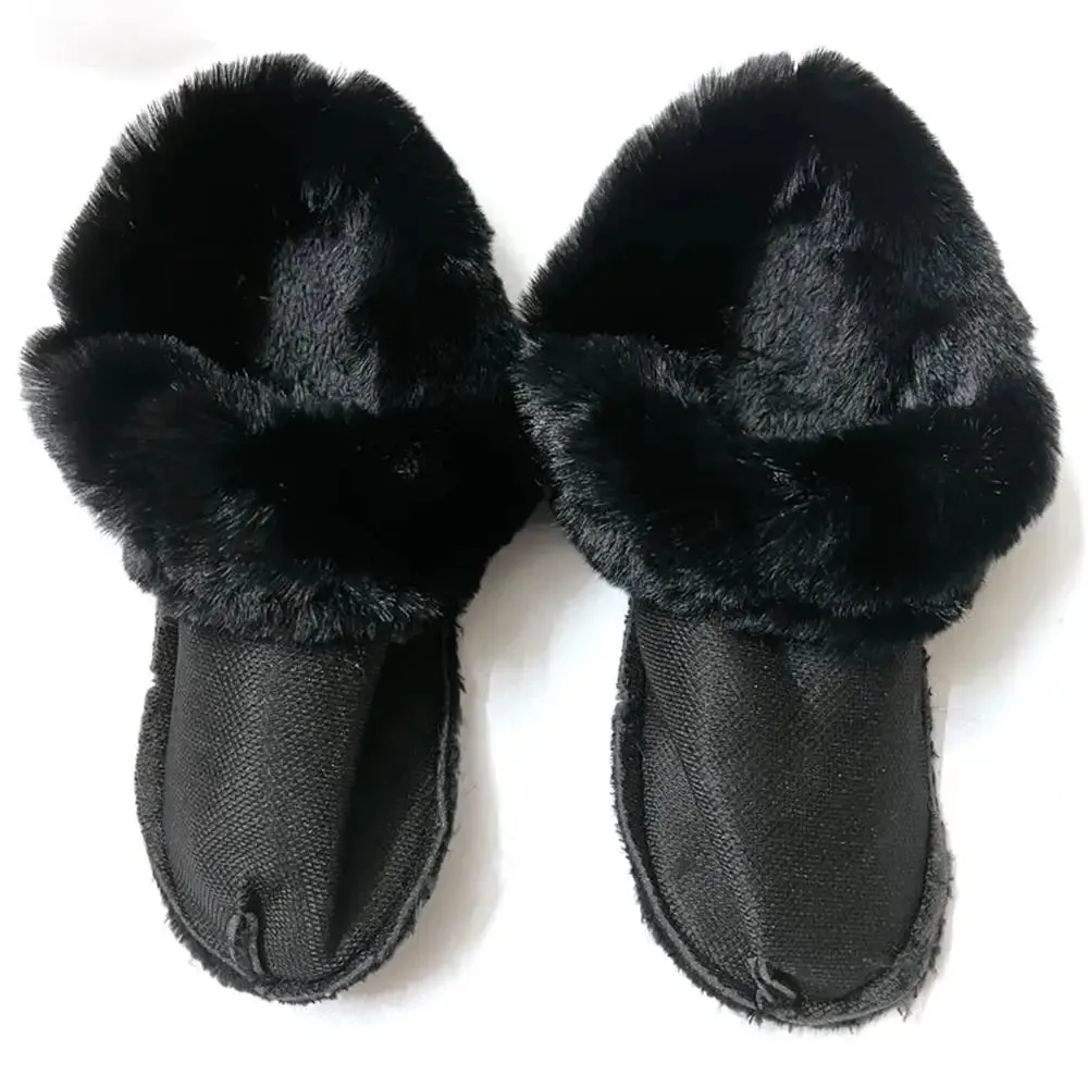 1 Pair of Winter Warm Shoe Covers for Men and Women – Soft, Thickened Plush Lining Replacement Pads for Clogs, Slippers, and Fur-Lined Shoes
