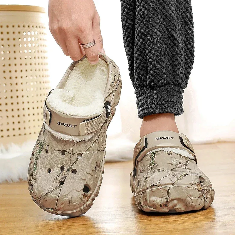 2025 Men’s Winter Beach Slippers – Outdoor Slide Sandals & Clogs for Garden & Summer