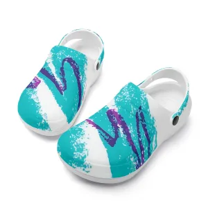90s Jazz Solo Cup Pattern Unisex Lightweight Nursing Clogs
