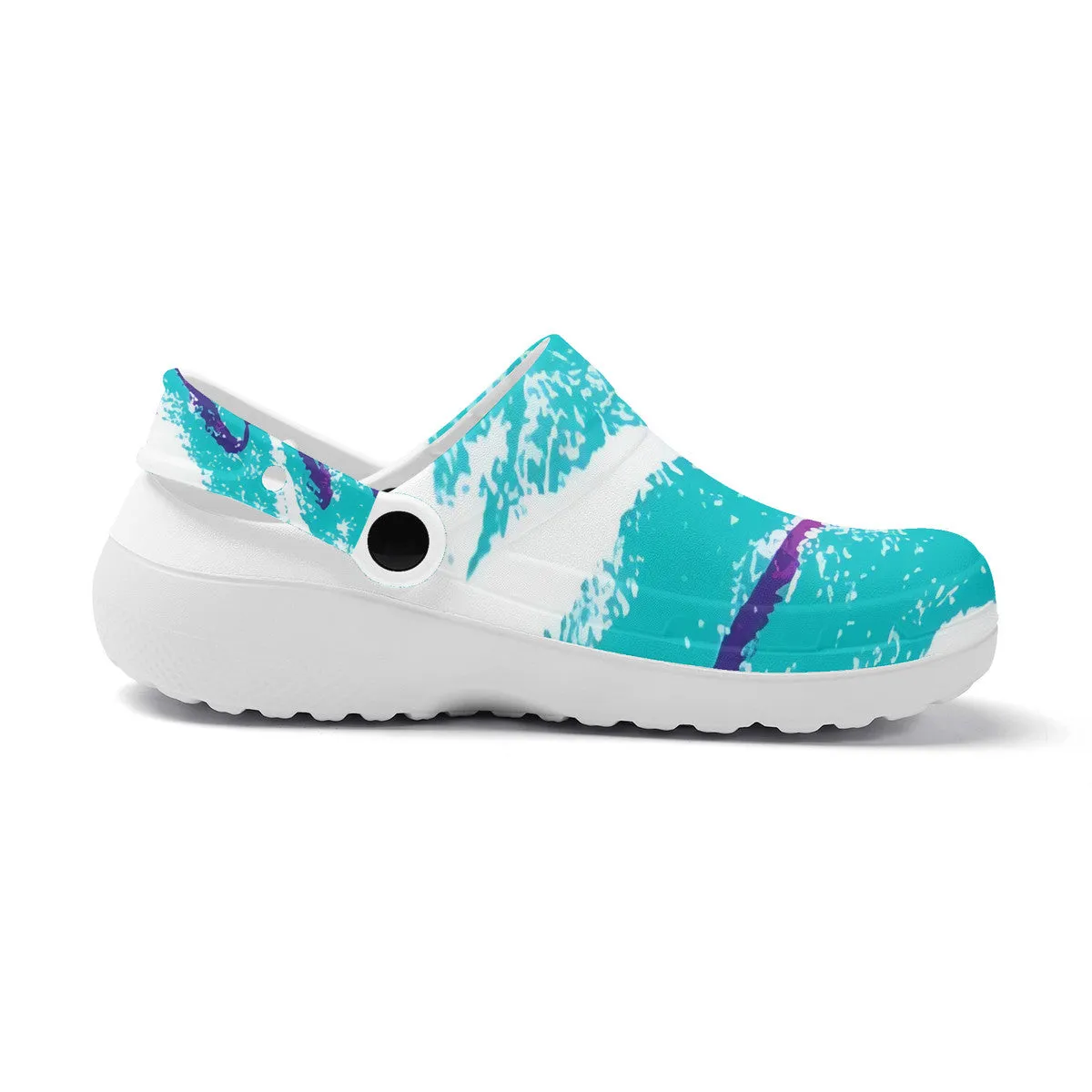 90s Jazz Solo Cup Pattern Unisex Lightweight Nursing Clogs