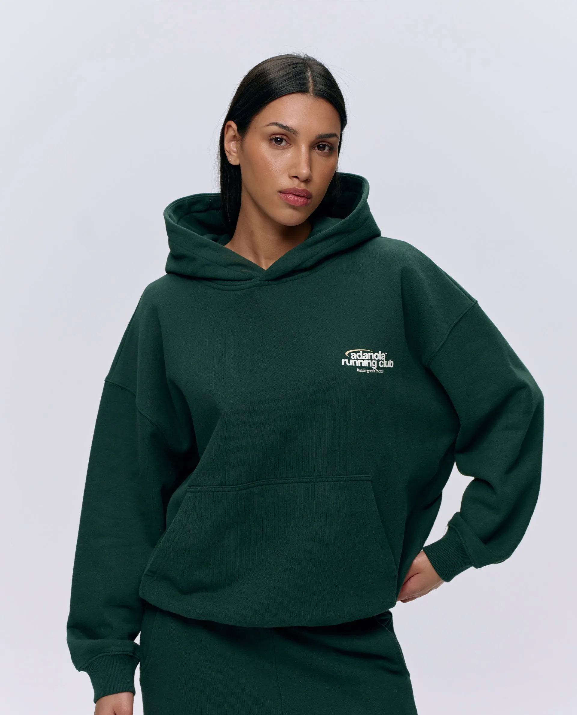 Adanola Running Oversized Hoodie - Pine Green