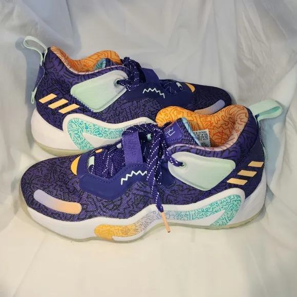 adidas D.O.N. Issue 3 Donovan Mitchell Men Basketball Shoe Sneakers 9 Utah Jazz