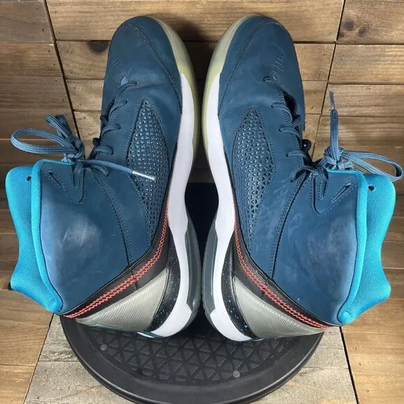 Air Jordan Mens Size 11.5 Flight Remix Blue 679680-463 Basketball Sneakers Shoes