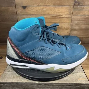 Air Jordan Mens Size 11.5 Flight Remix Blue 679680-463 Basketball Sneakers Shoes