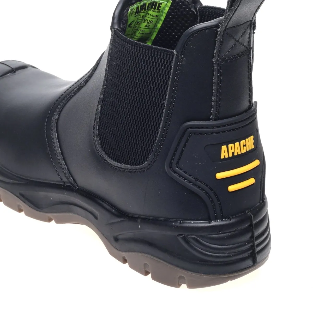 Apache AP714SM Black Safety Dealer Boots