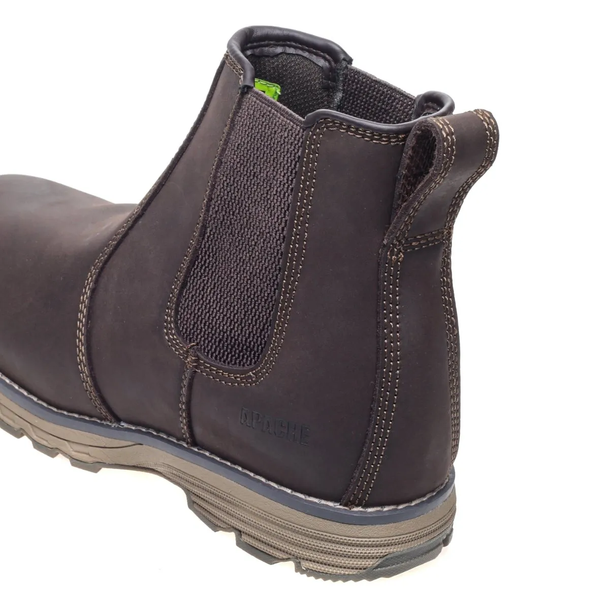 Apache Flyweight Brown Water Resistant Safety Dealer Boots