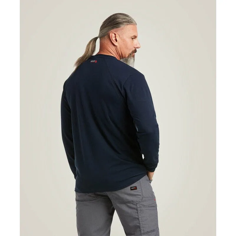 Ariat Men's Flame Resistant Max Protect Flame Resist Inherent T-Shirt Navy - 10039161