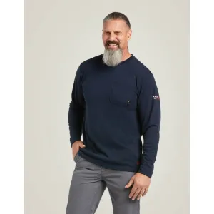 Ariat Men's Flame Resistant Max Protect Flame Resist Inherent T-Shirt Navy - 10039161