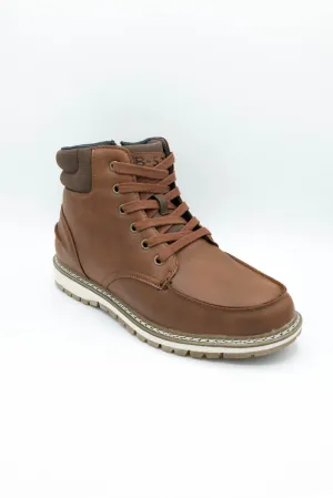 B52 by Bullboxer Moc Toe Boots for Men in Cognac | 877-A5-8413A-COGNAC