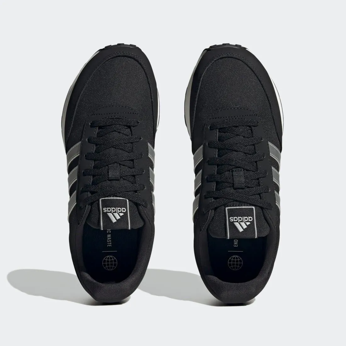 Baskets de marche urbaine femme, Run 60s 3.0 noir