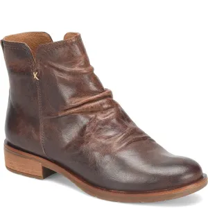 Beckie leather slouchy bootie in cognac