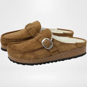 BIRKENSTOCK Buckley Shearling Suede Clog