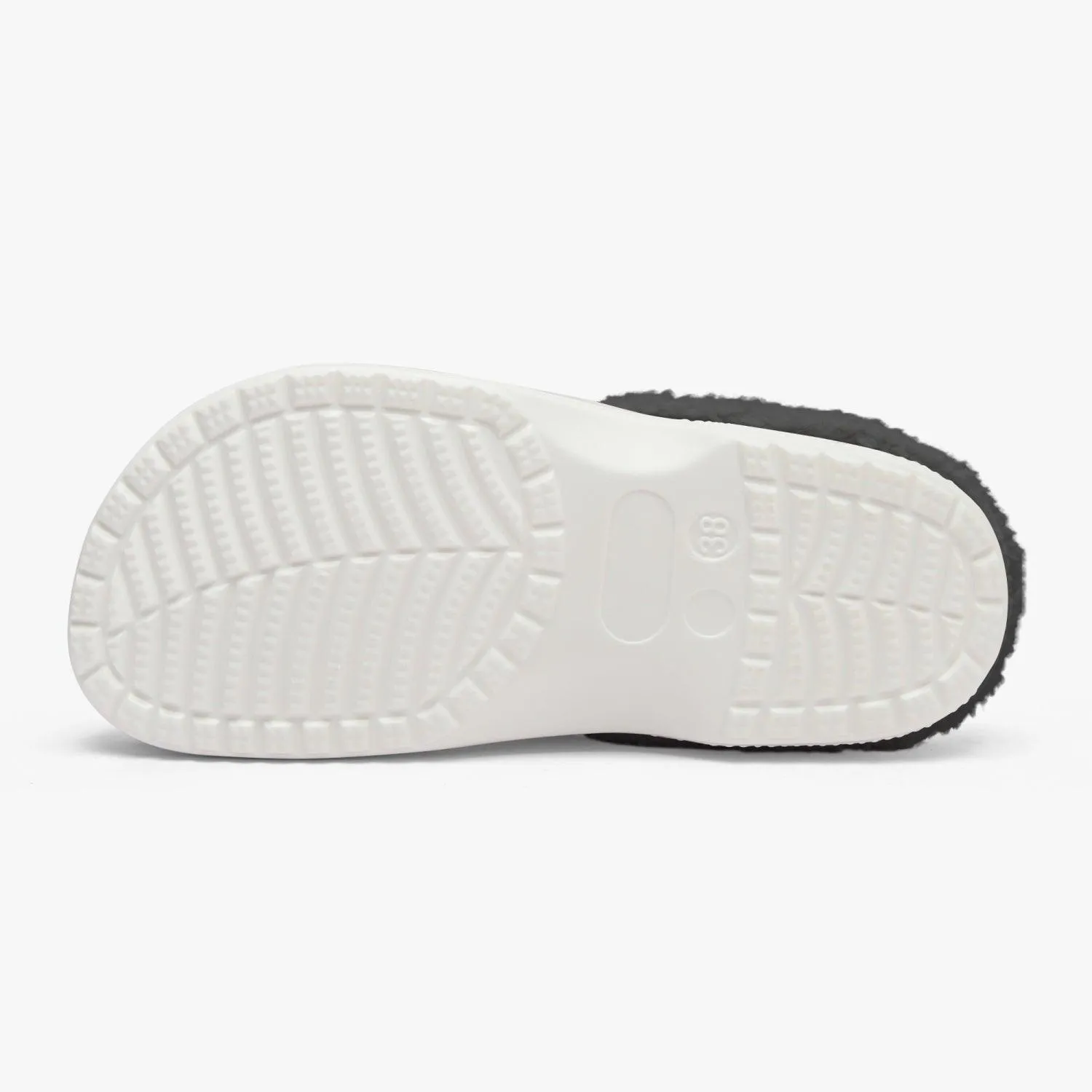 Black Japanese Wave Pattern Winter Clogs