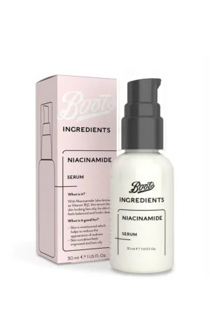 BOOTS Ingredients Niacinamide Serum 30ml