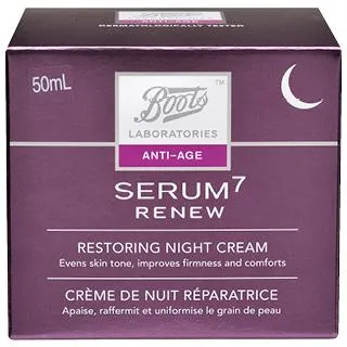 Boots Laboratories Serum 7 Renew Restoring Night Cream 50mL