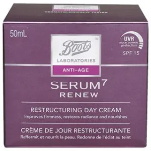 Boots Laboratories Serum 7 Renew Restructuring Day Cream SPF15 50mL