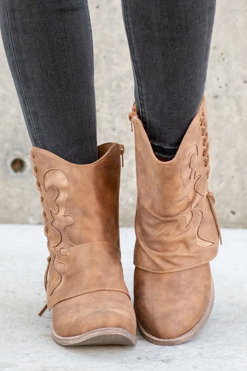 Brillo Side Seam Boots - Tan