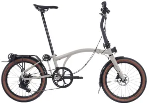 Brompton G Line with Rack Small Folding Bike - Traildust White