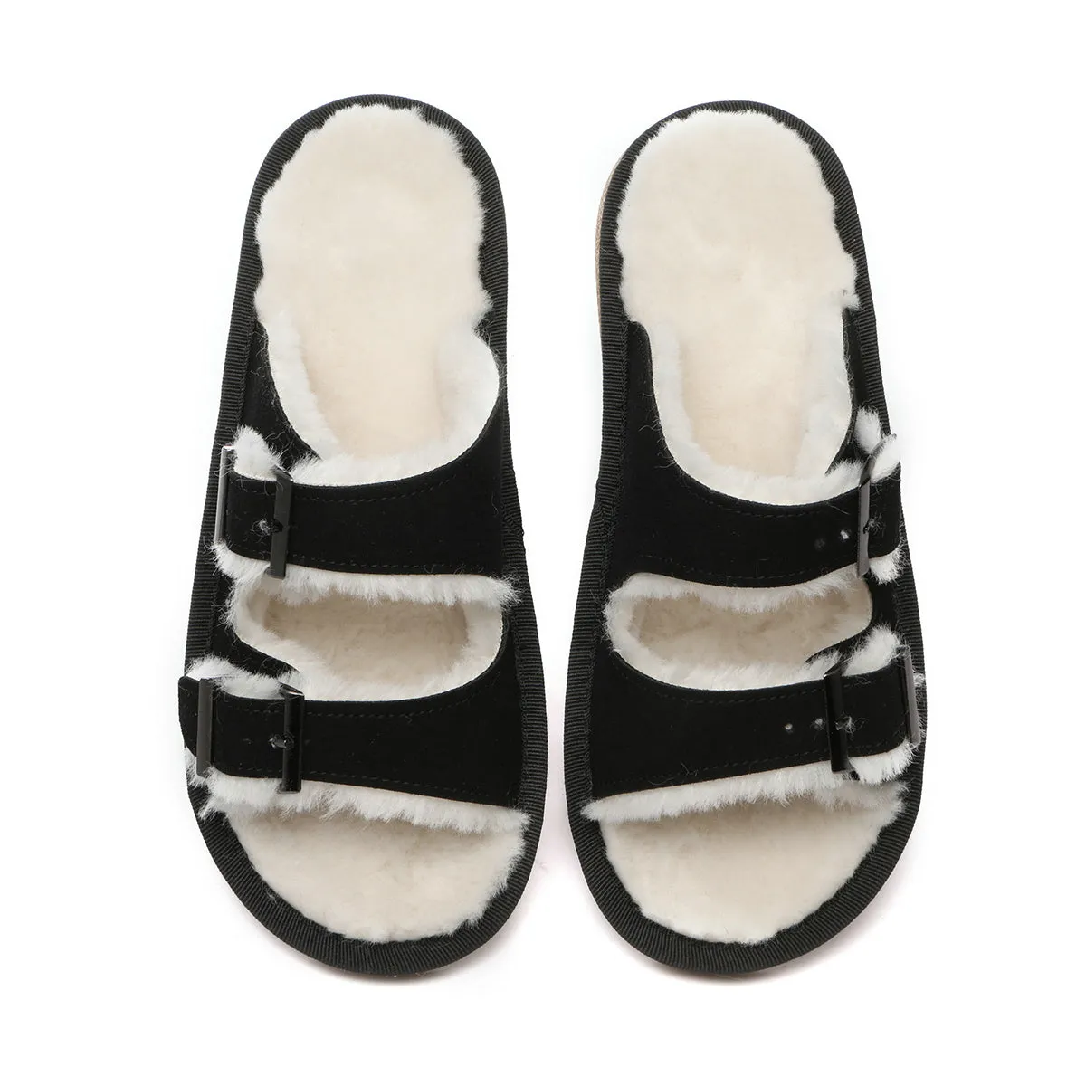 Buckle Slip-on Sandals