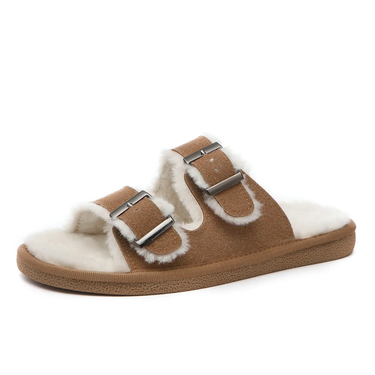 Buckle Slip-on Sandals