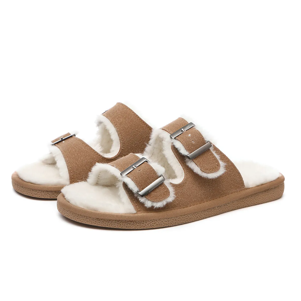 Buckle Slip-on Sandals