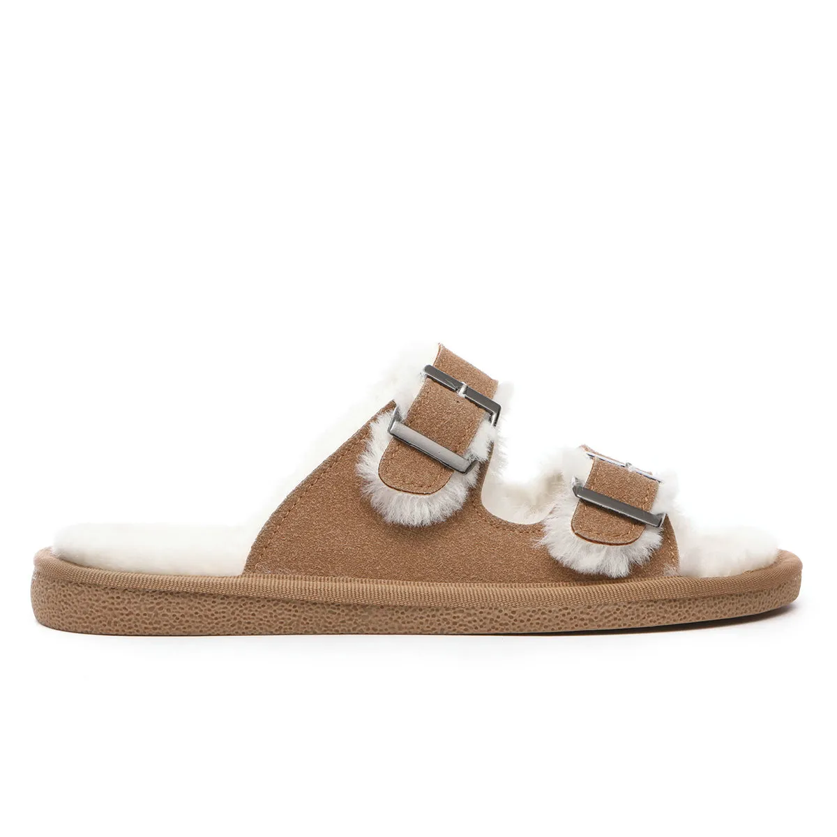 Buckle Slip-on Sandals
