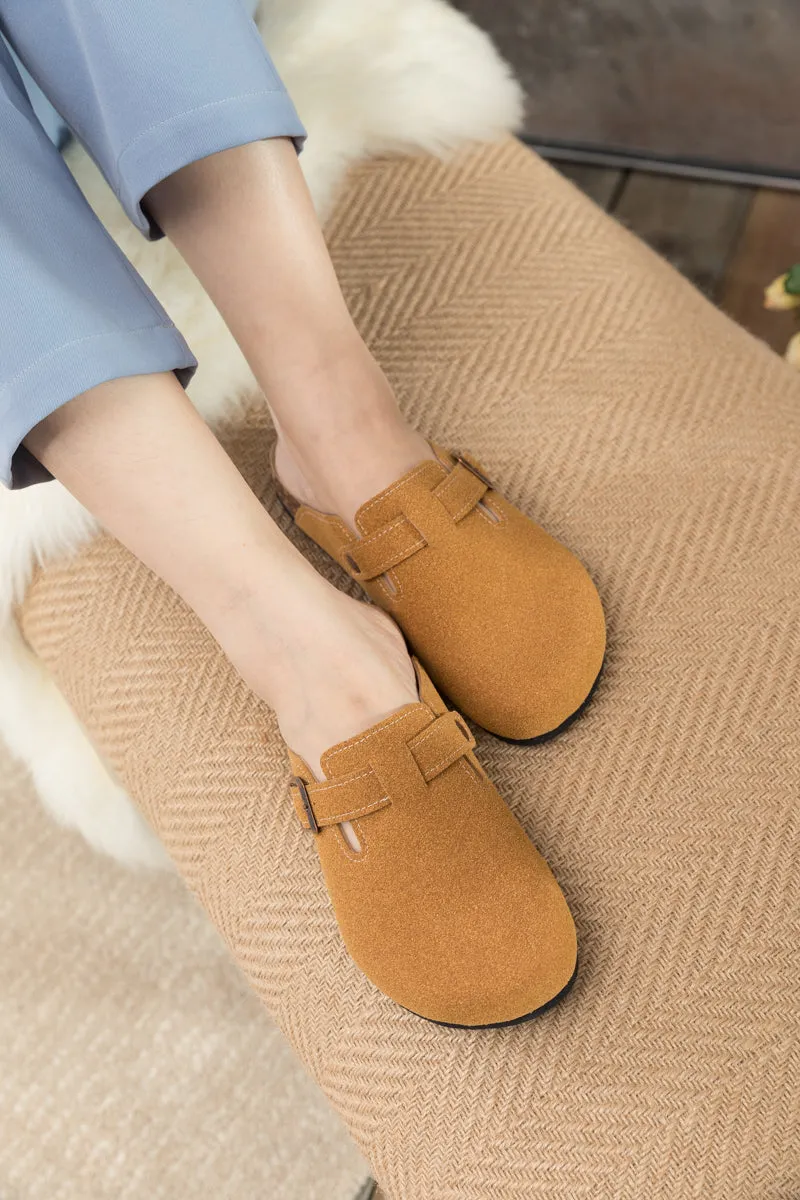 Buckle Suede Classic Ginger Clogs