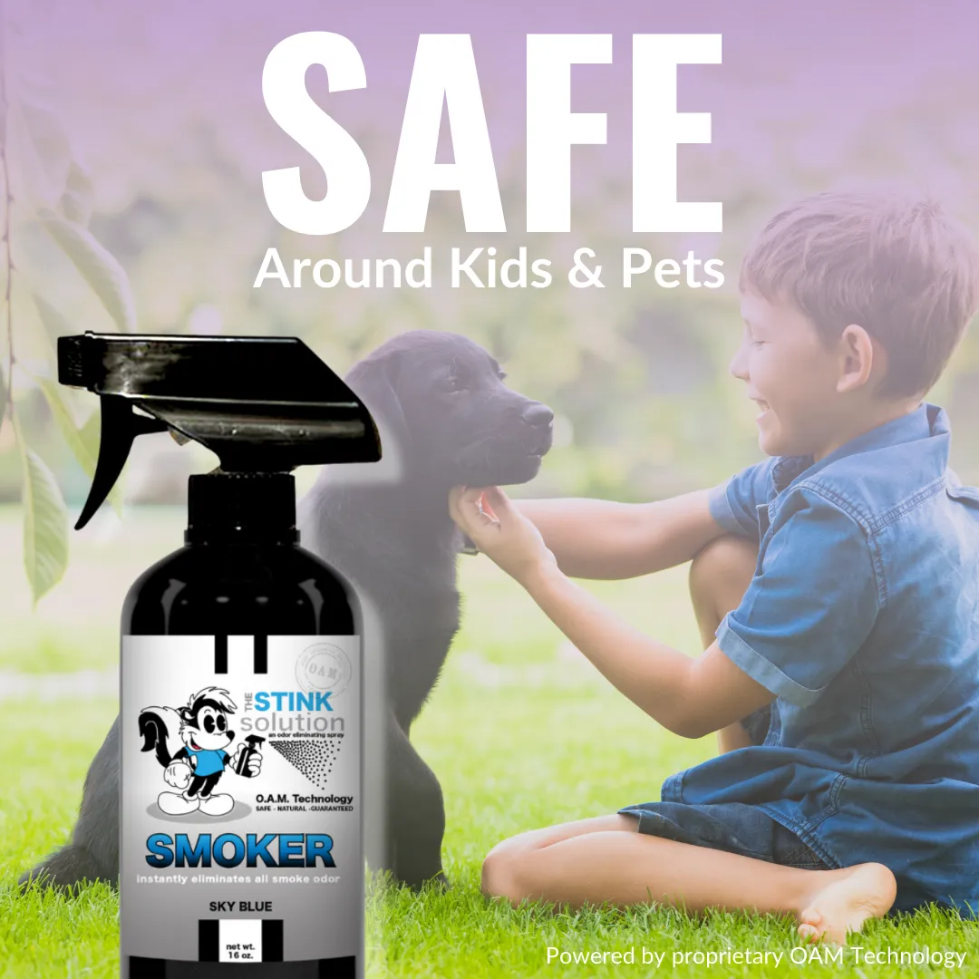 Buy 2 Get 1 FREE - Two Smoke Odor Eliminating Sprays (Bamboo Teak)   One Smoke Odor Eliminating Spray (Sky Blue) 16 oz