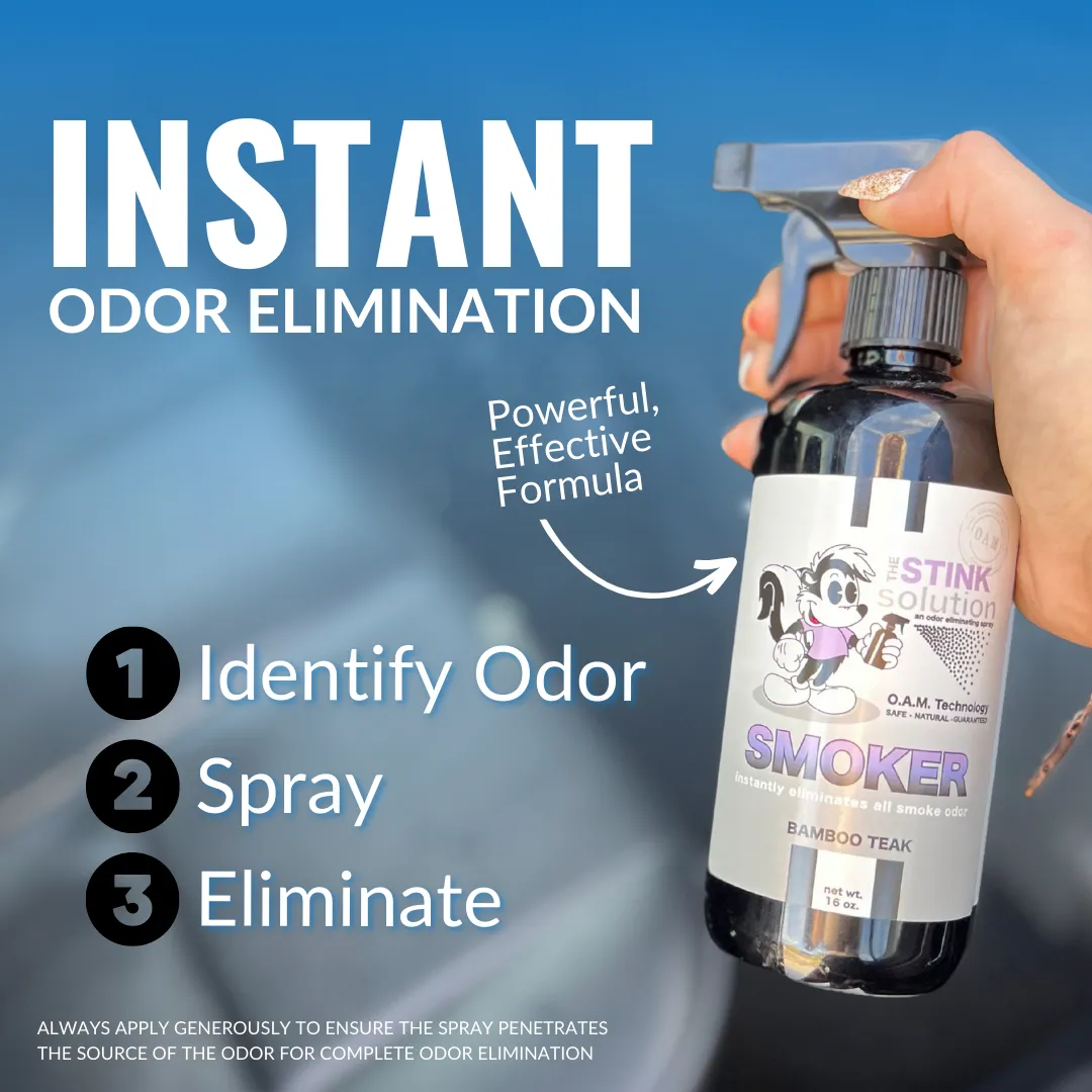 Buy 2 Get 1 FREE - Two Smoke Odor Eliminating Sprays (Bamboo Teak)   One Smoke Odor Eliminating Spray (Sky Blue) 16 oz