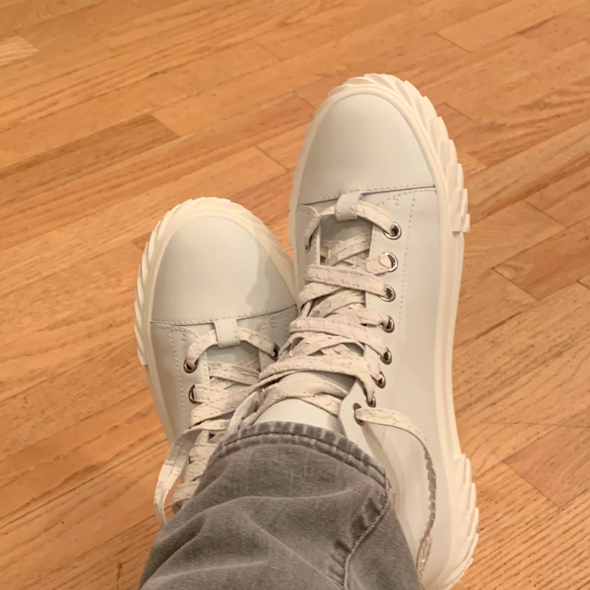 CA Lace “Genesis White Mamba” Custom White Authentic Python Hand Crafted Shoe Laces