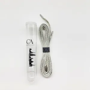 CA Lace “Genesis White Mamba” Custom White Authentic Python Hand Crafted Shoe Laces
