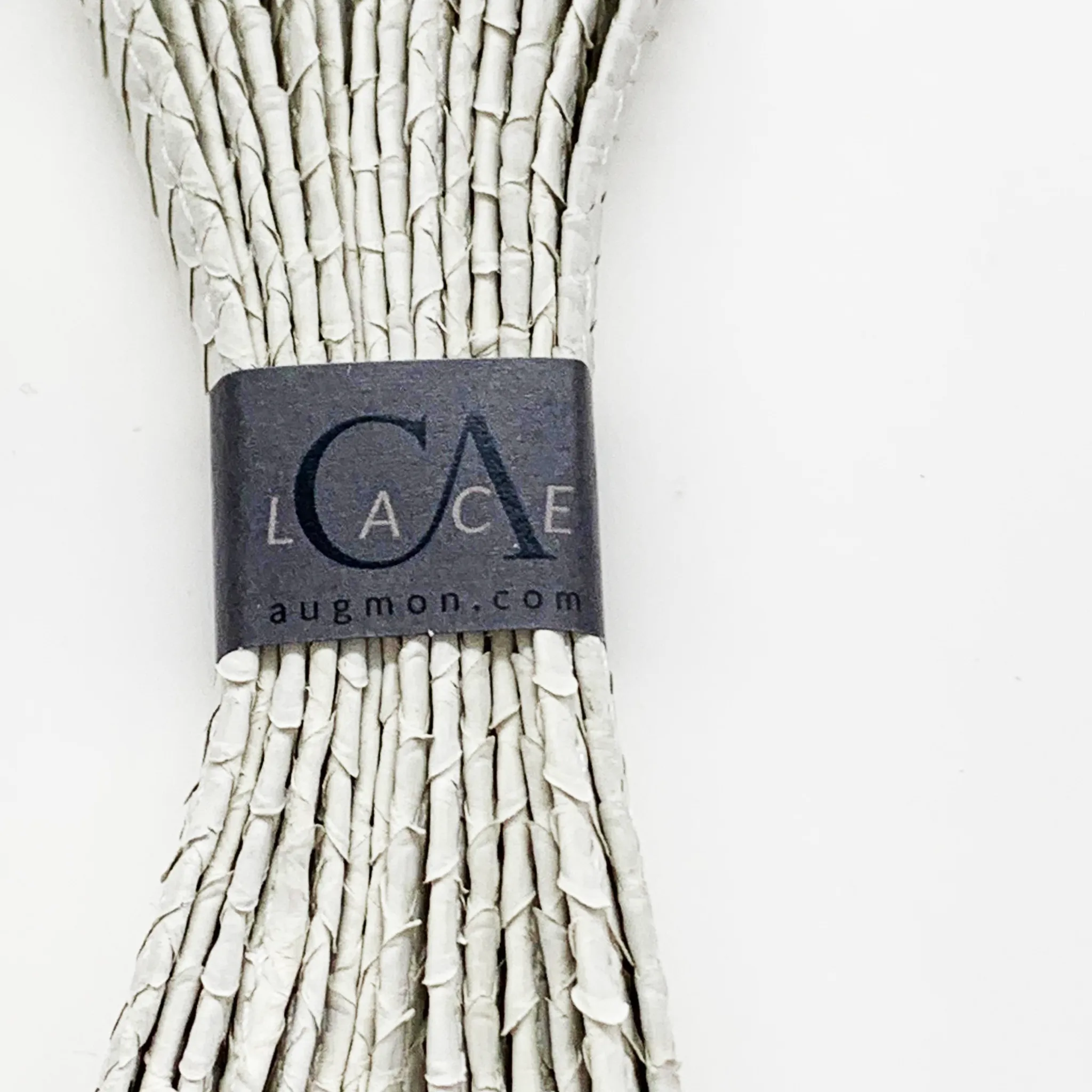 CA Lace “Genesis White Mamba” Custom White Authentic Python Hand Crafted Shoe Laces