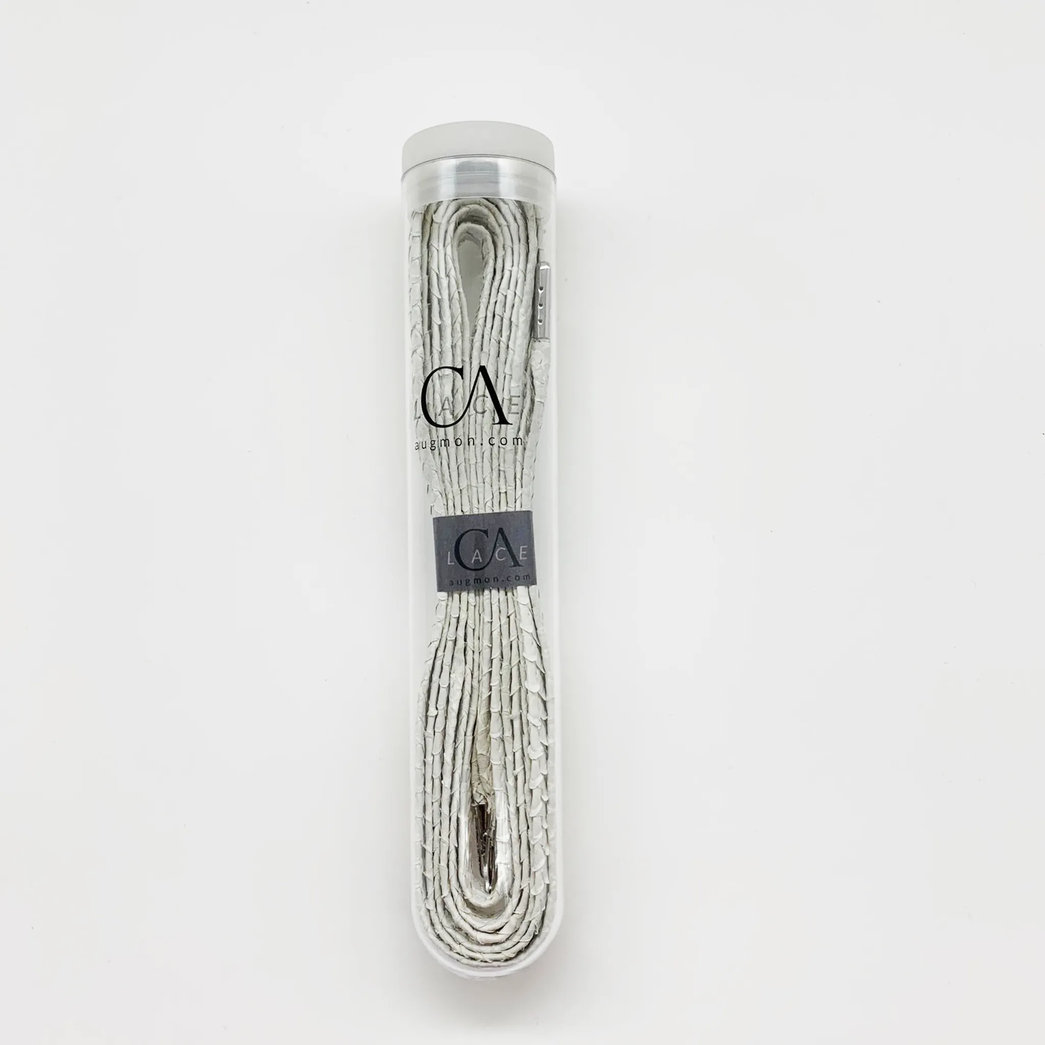 CA Lace “Genesis White Mamba” Custom White Authentic Python Hand Crafted Shoe Laces