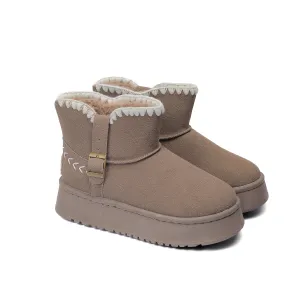 Casual Warm Winter Clogs Model M267 Caffe