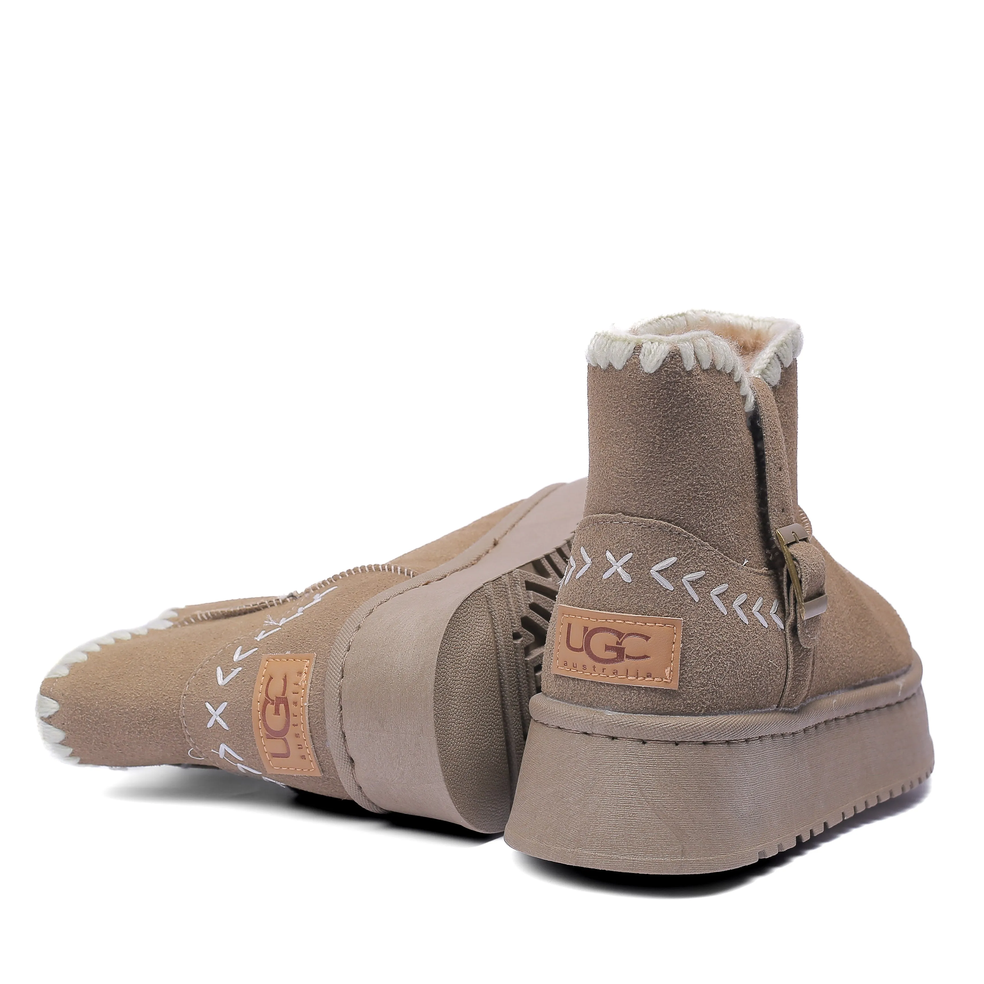 Casual Warm Winter Clogs Model M267 Caffe