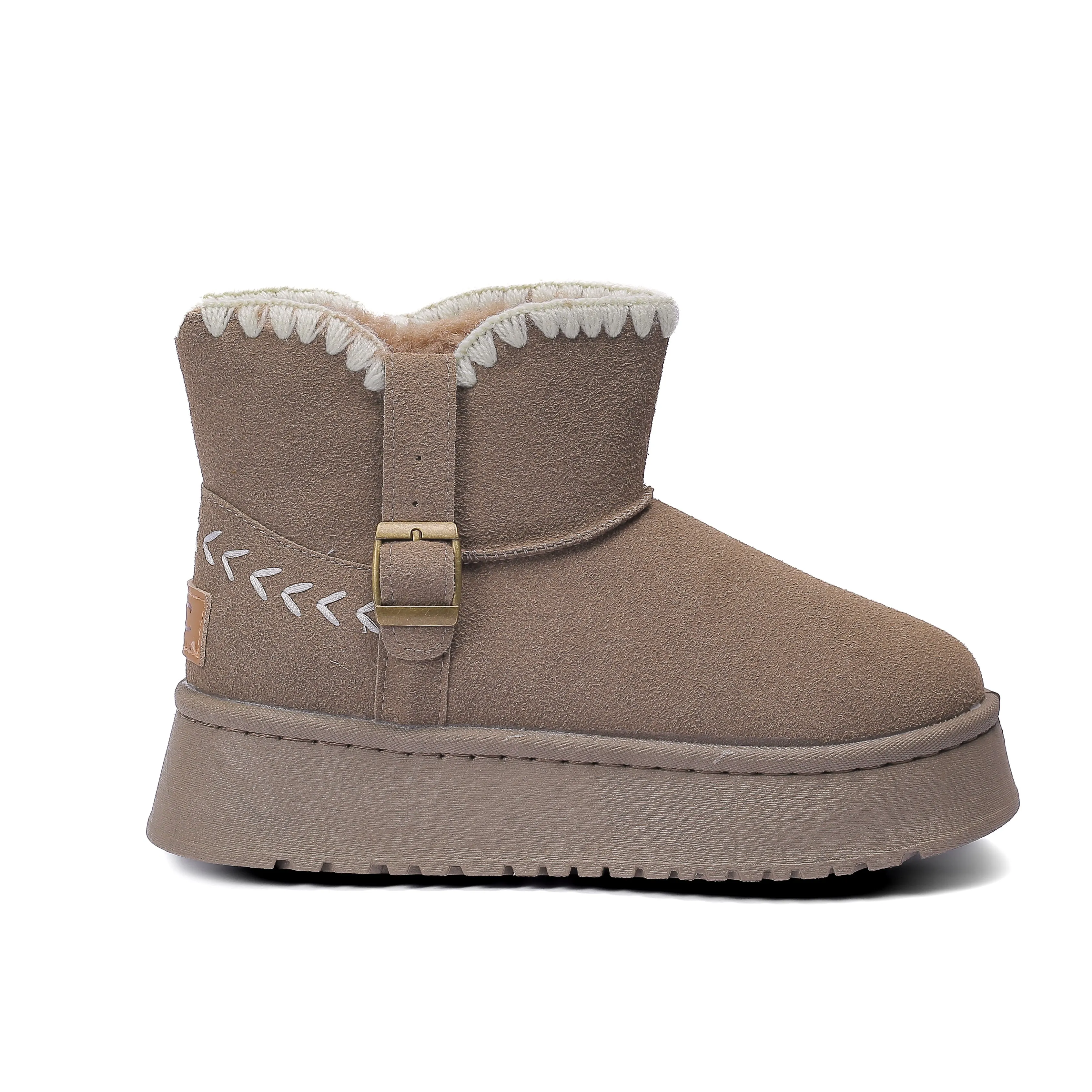 Casual Warm Winter Clogs Model M267 Caffe