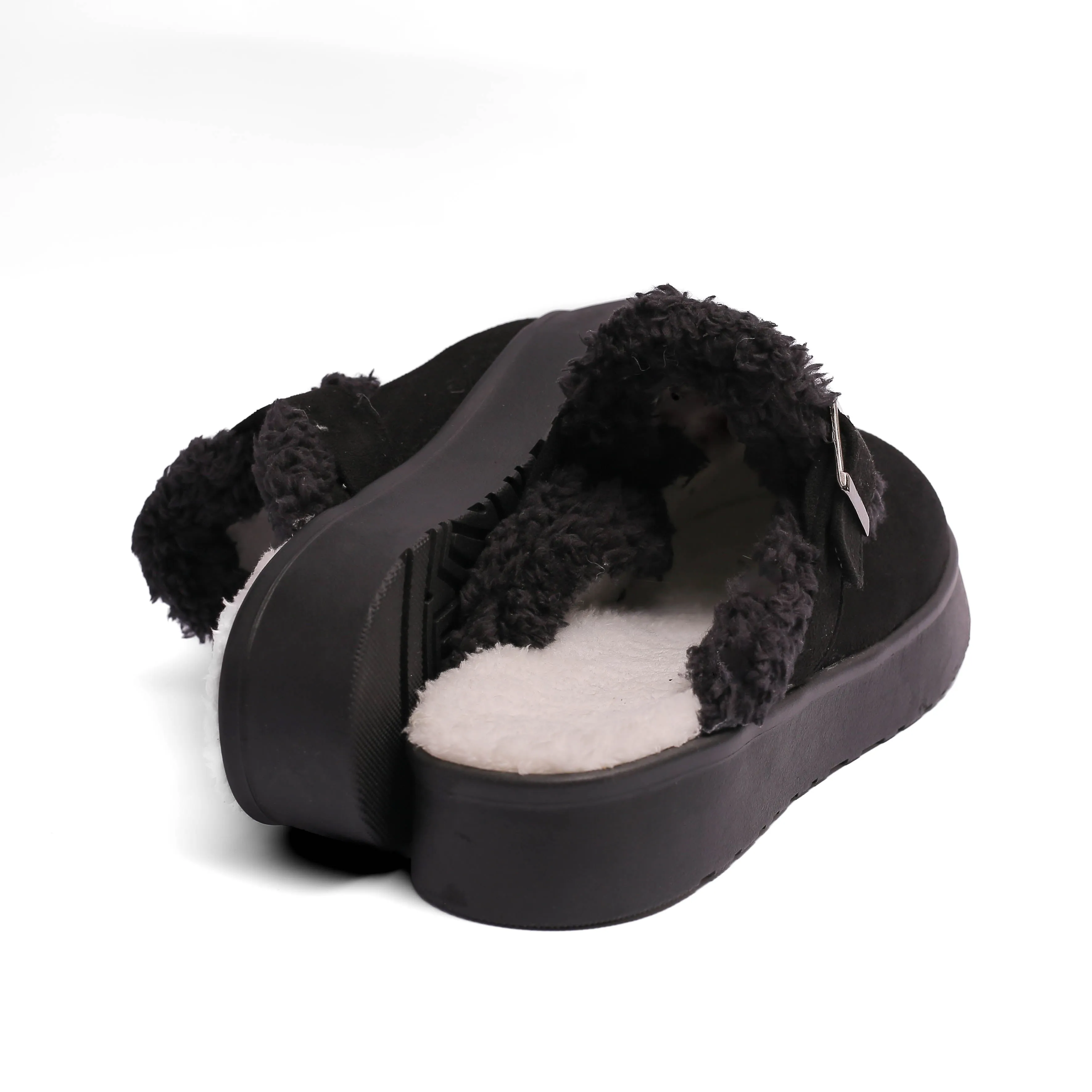 Casual Warm Winter Clogs Model t6008 Black