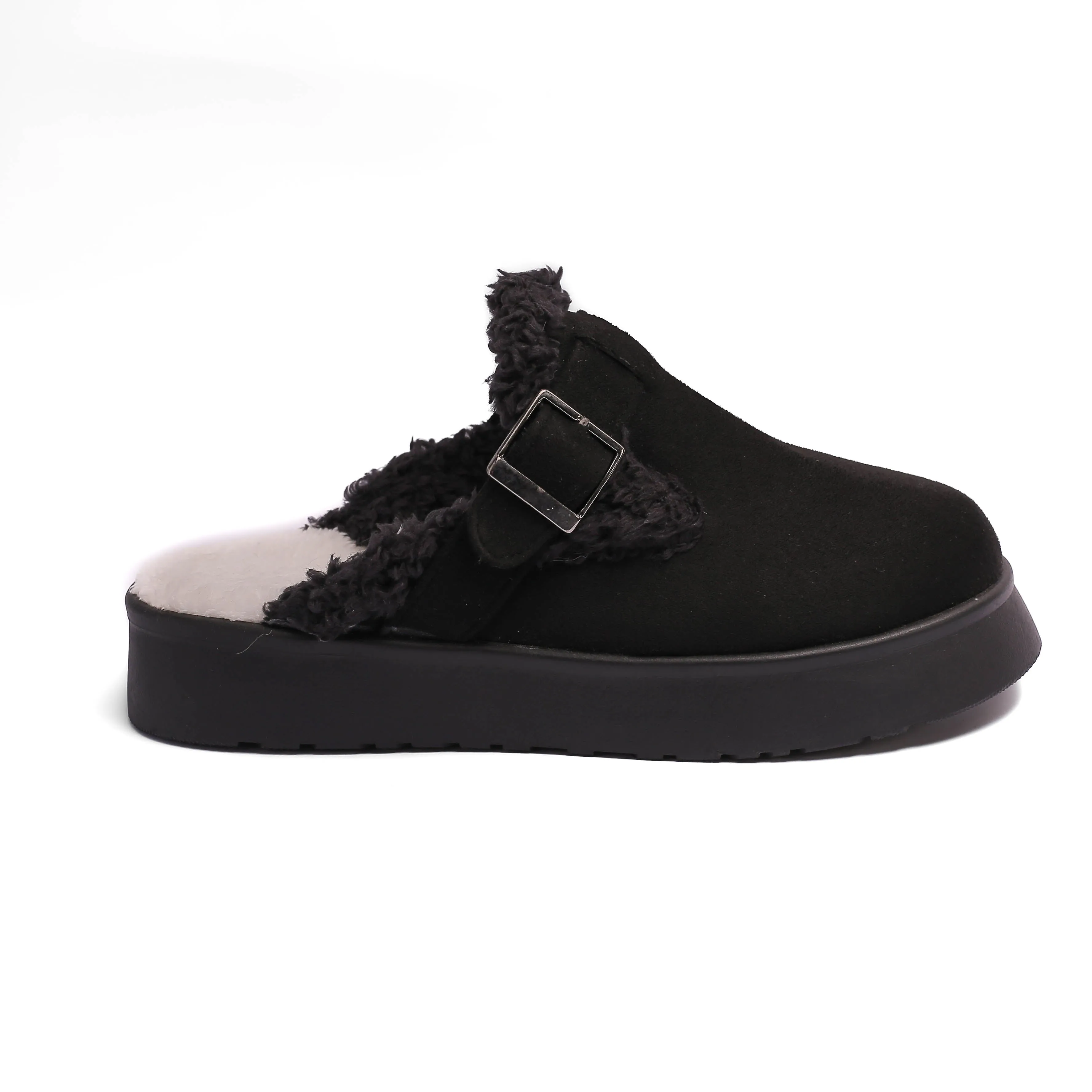 Casual Warm Winter Clogs Model t6008 Black