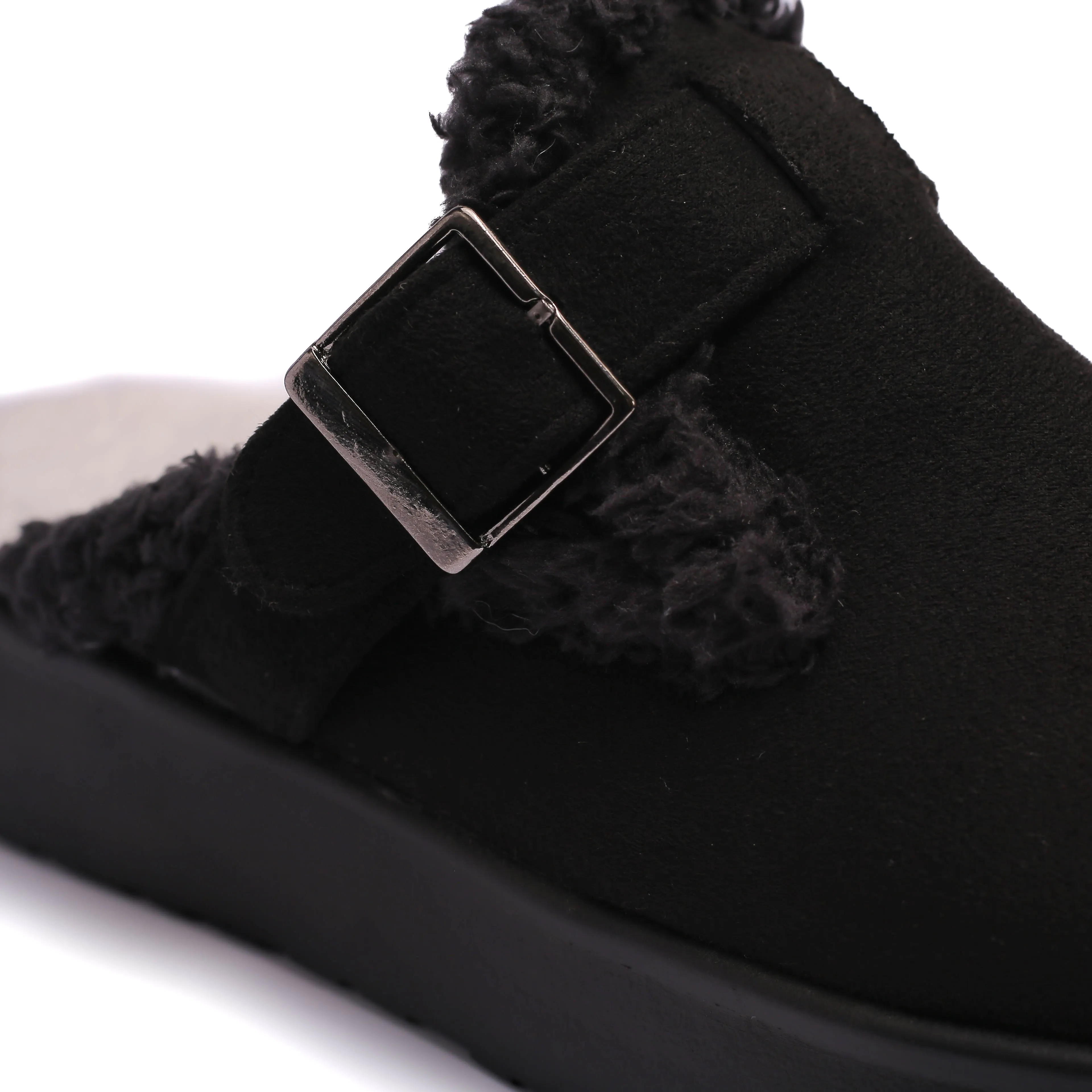 Casual Warm Winter Clogs Model t6008 Black