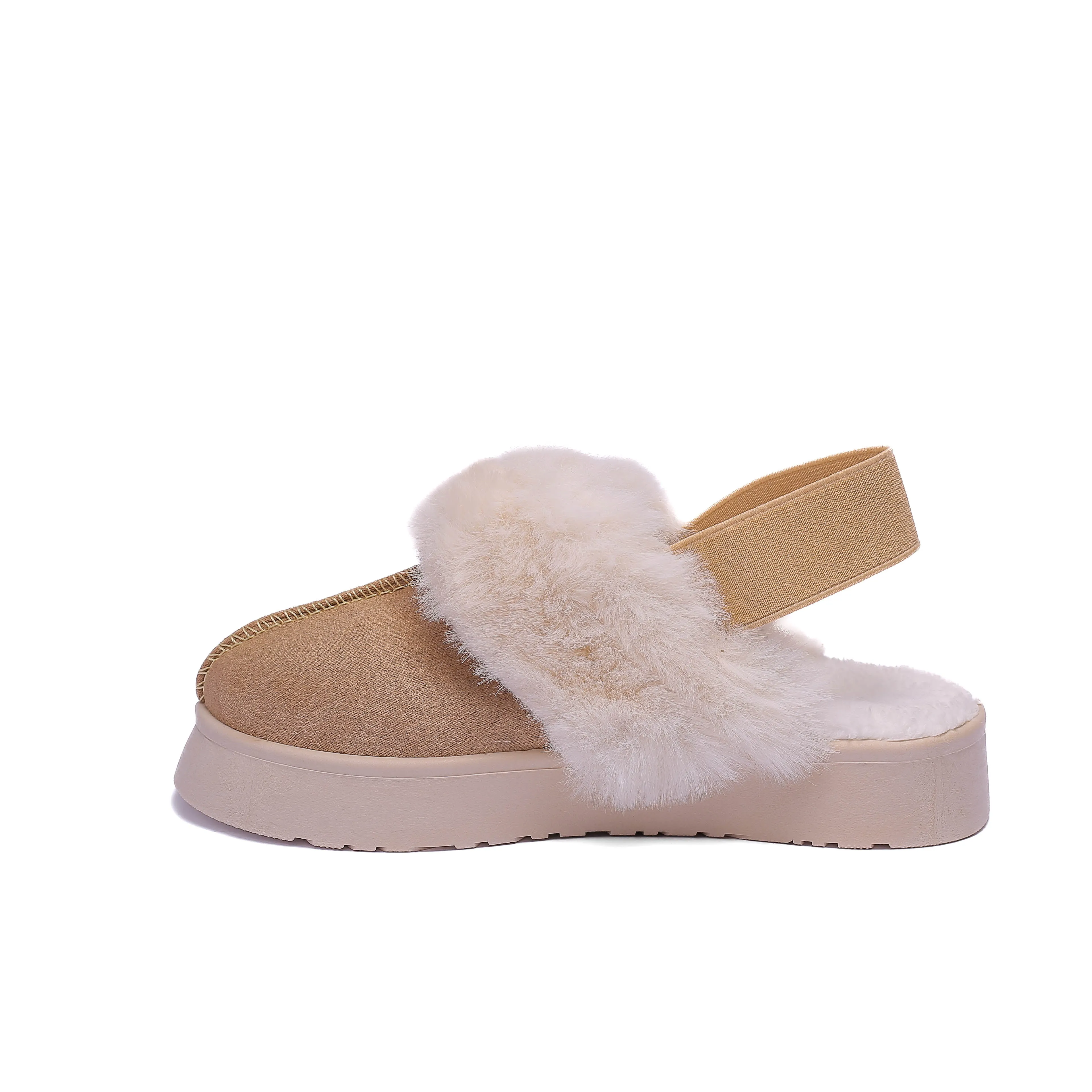 Casual Warm Winter Clogs Model t6010 BEIGE