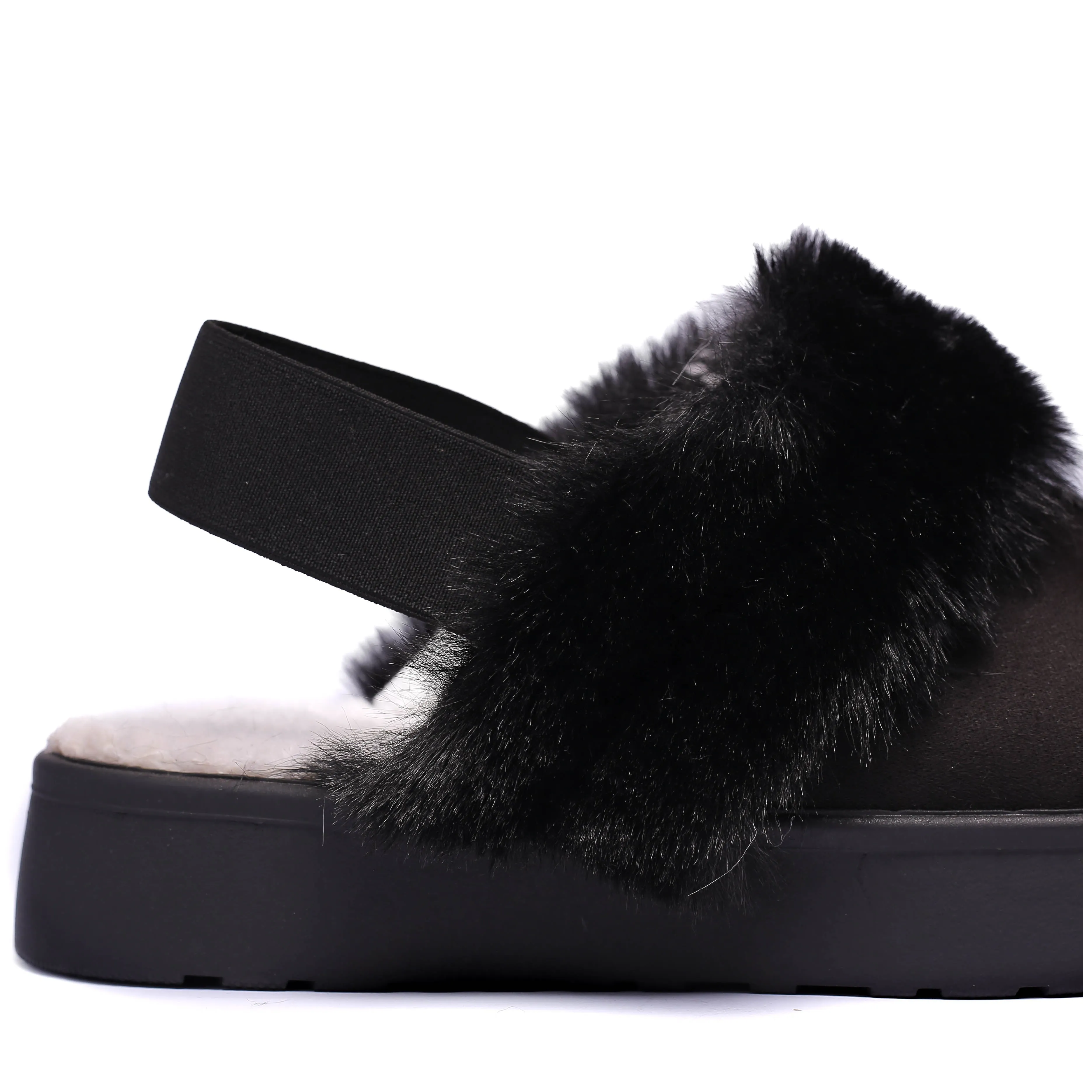 Casual Warm Winter Clogs Model t6010 Black