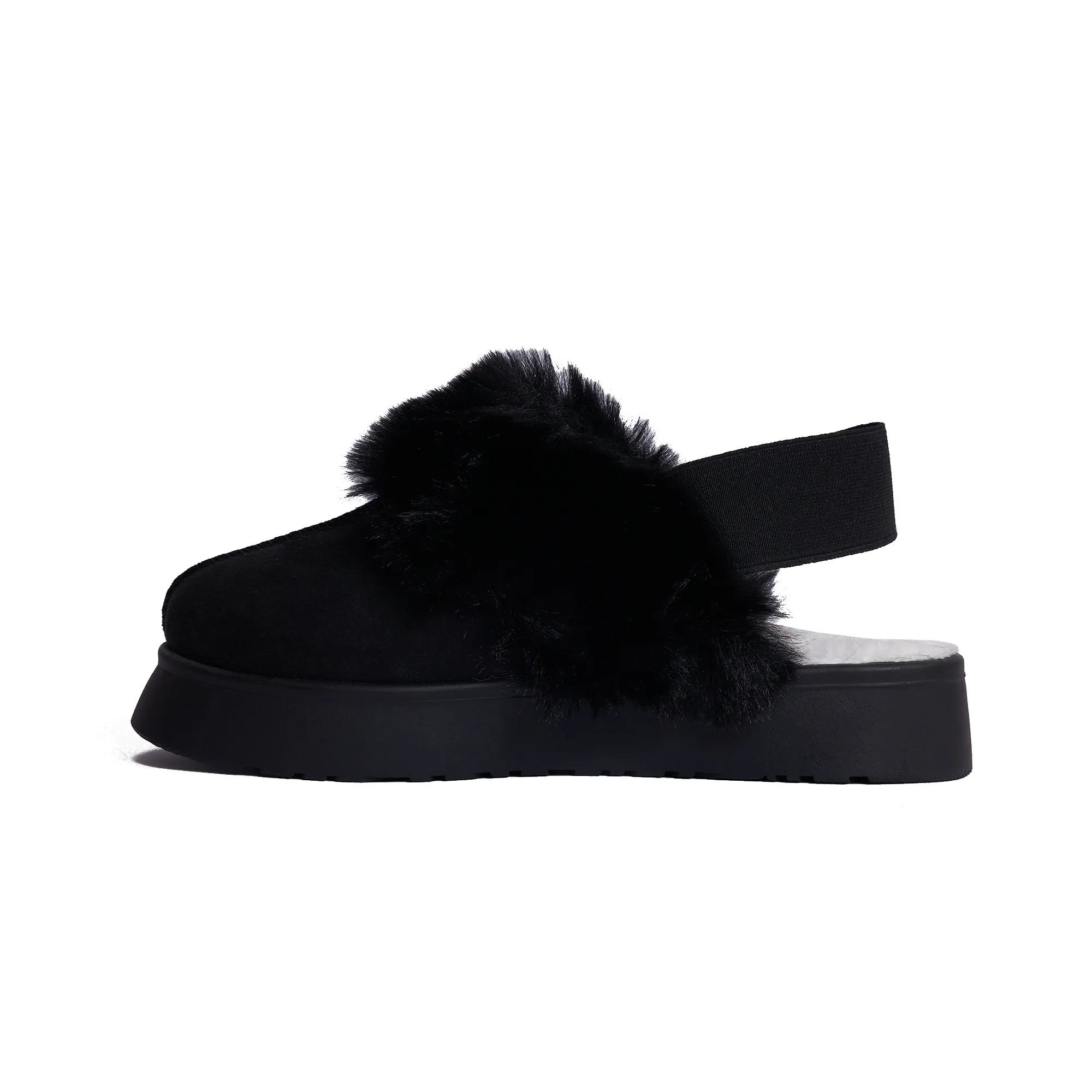 Casual Warm Winter Clogs Model t6010 Black