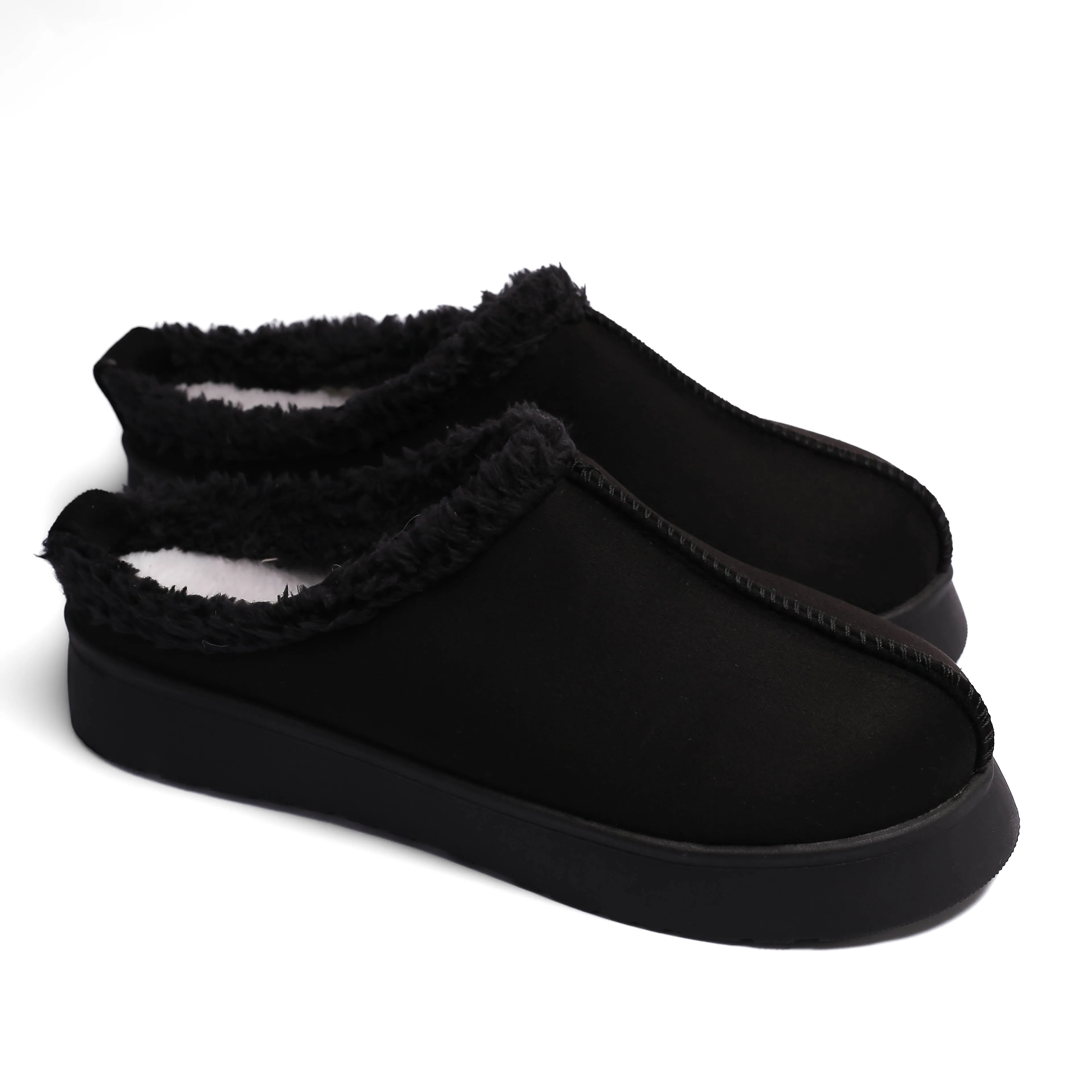 Casual Warm Winter Clogs Model T6014 BLACK