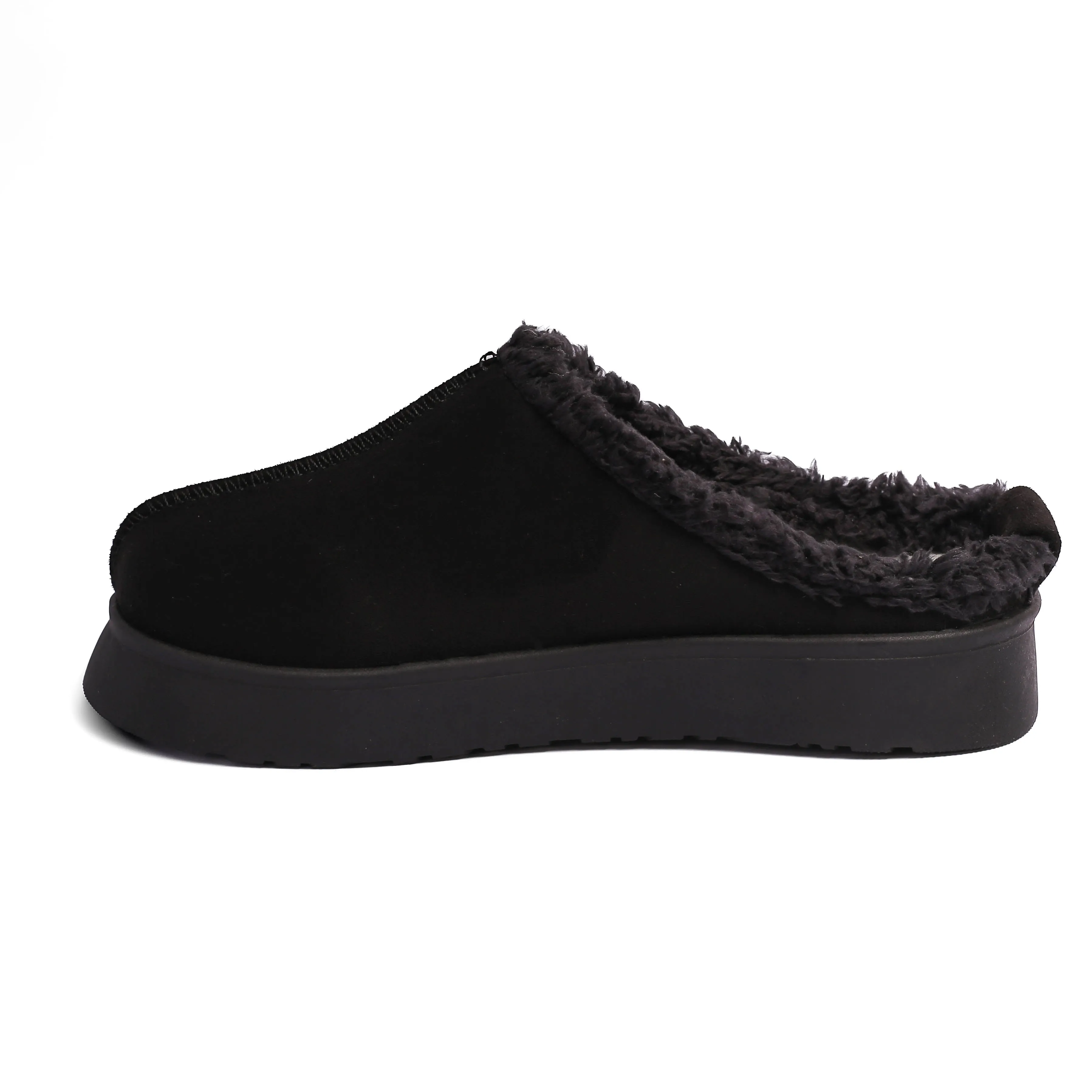 Casual Warm Winter Clogs Model T6014 BLACK