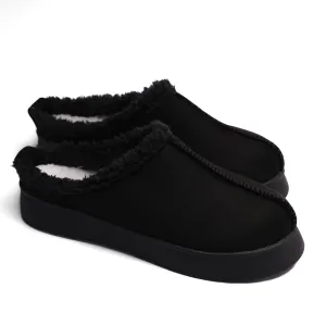 Casual Warm Winter Clogs Model T6014 BLACK