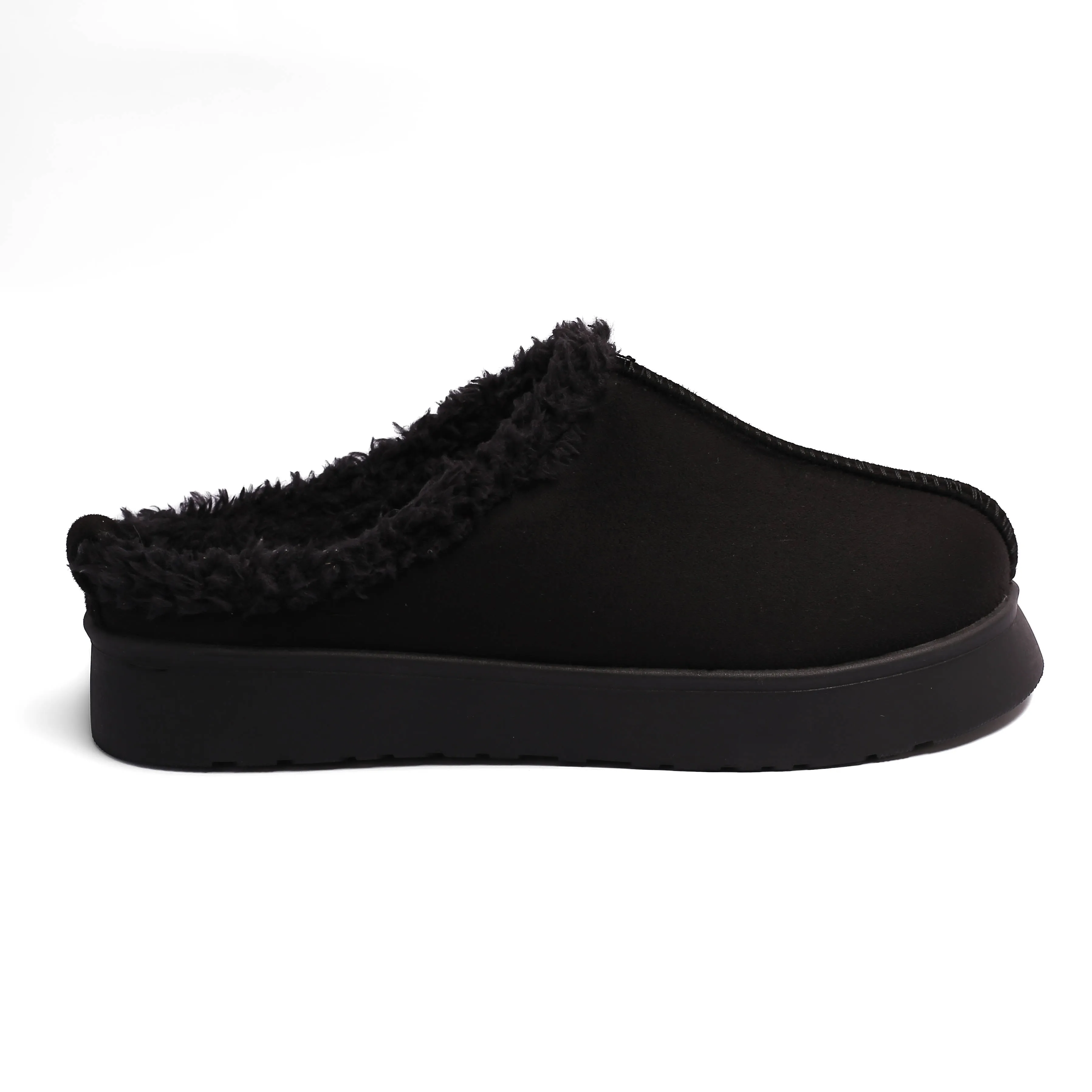 Casual Warm Winter Clogs Model T6014 BLACK