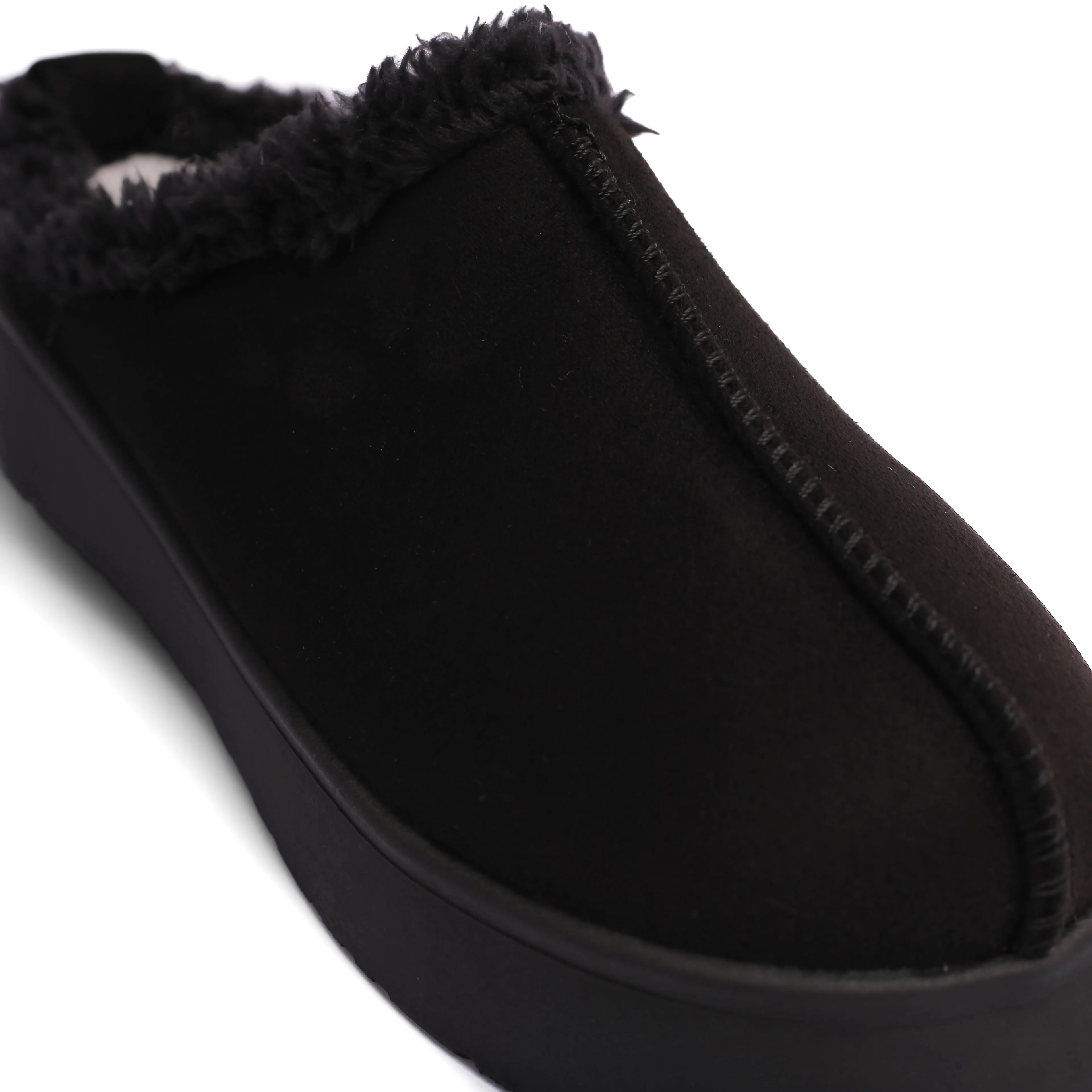 Casual Warm Winter Clogs Model T6014 BLACK