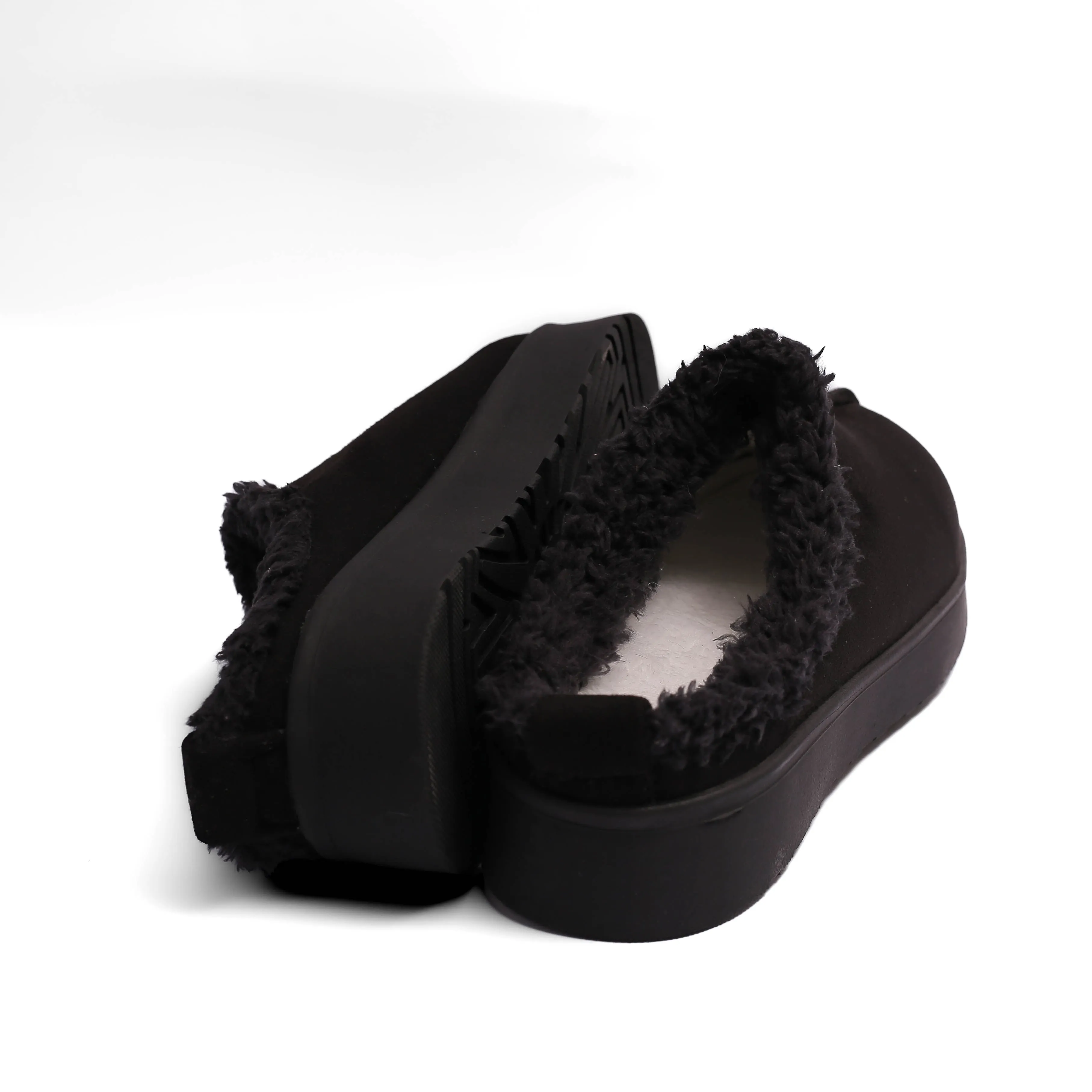 Casual Warm Winter Clogs Model T6014 BLACK