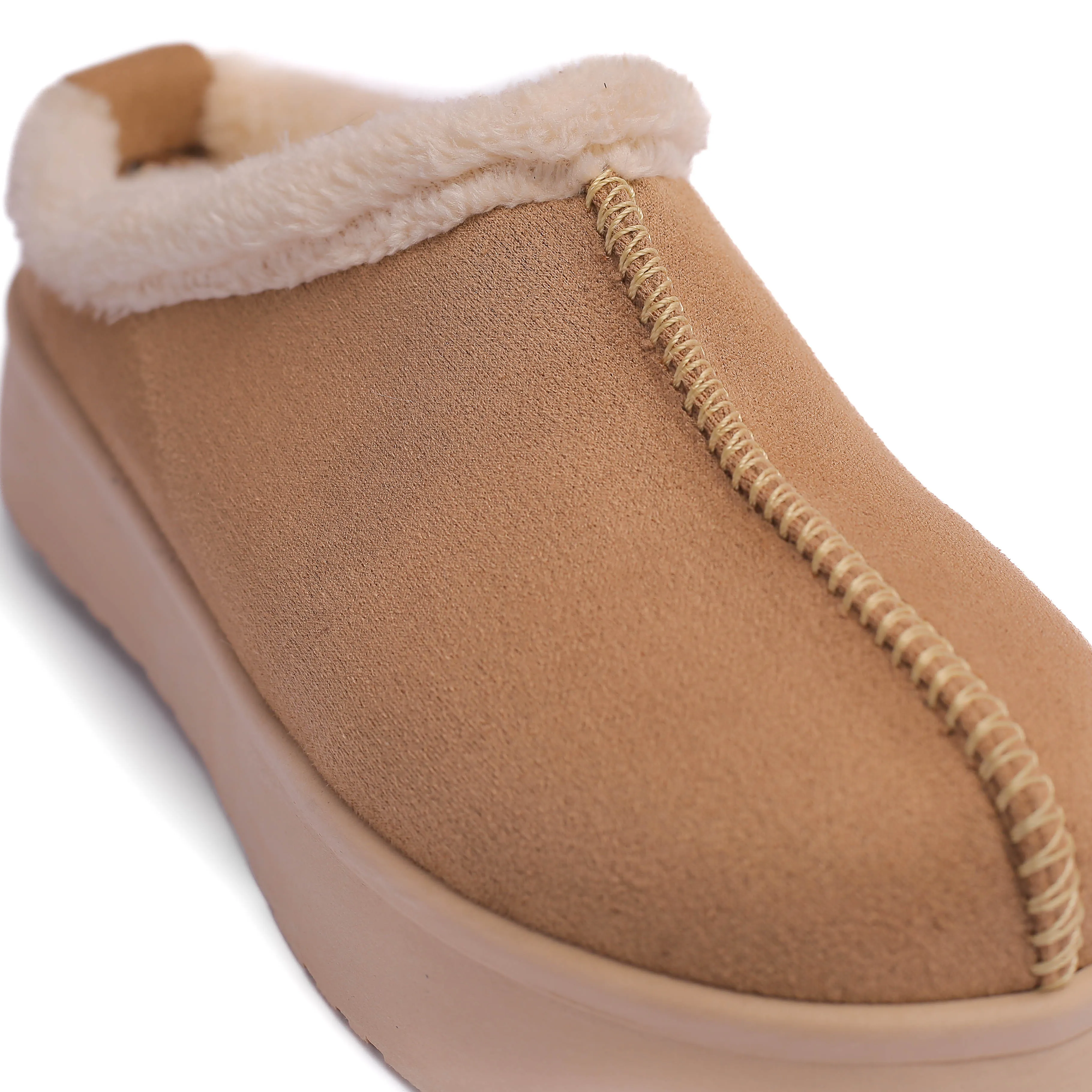 Casual Warm Winter Clogs Model T6014 CAFFE